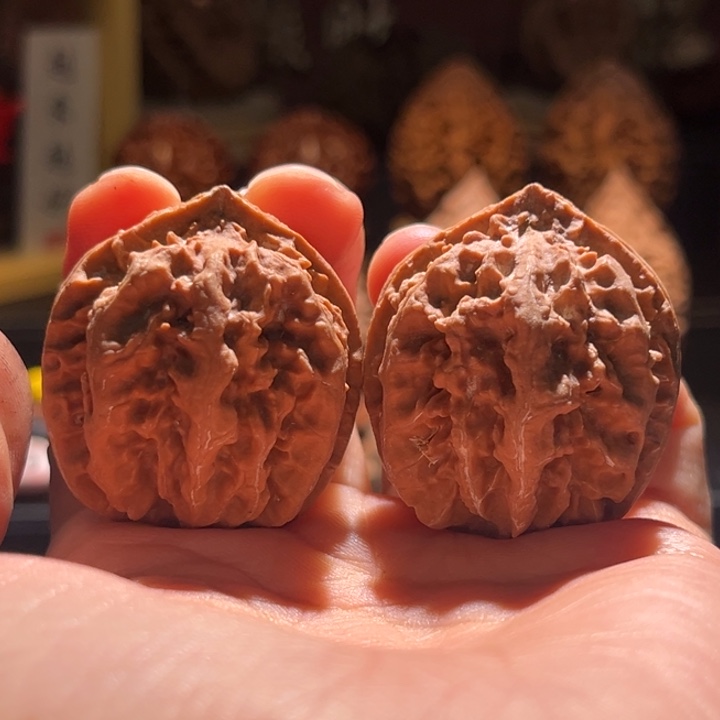 吊坠文玩核桃金钱龙珠24