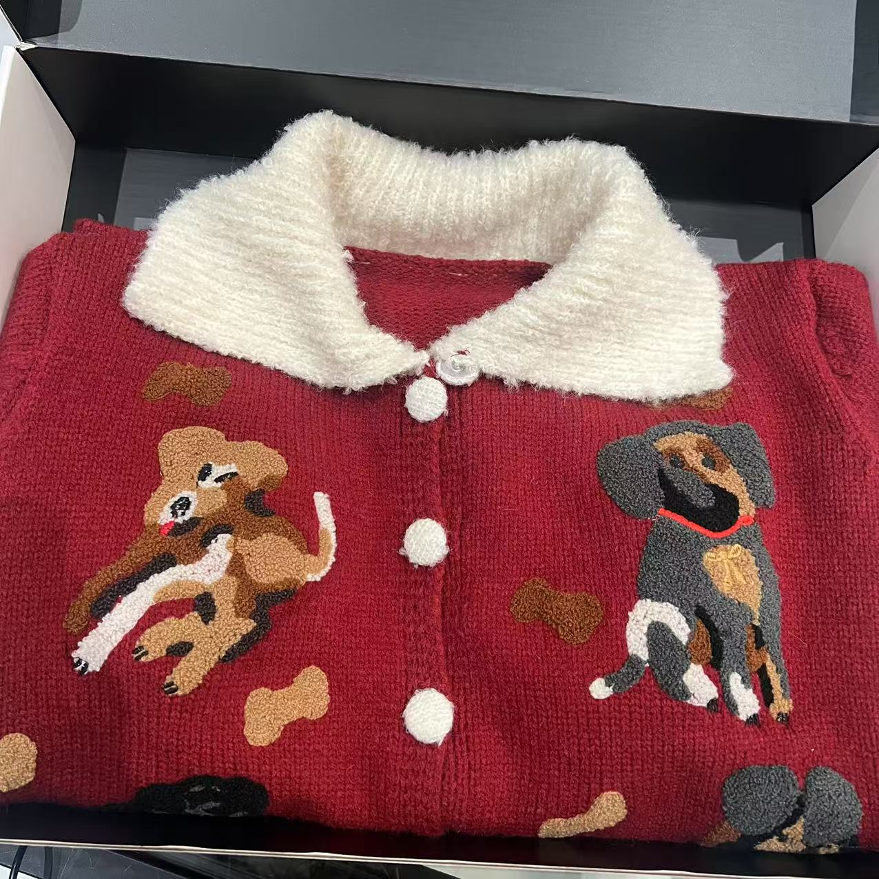 FOG（050）假两件针织衫毛衣重工刺绣设计 5N01WT246