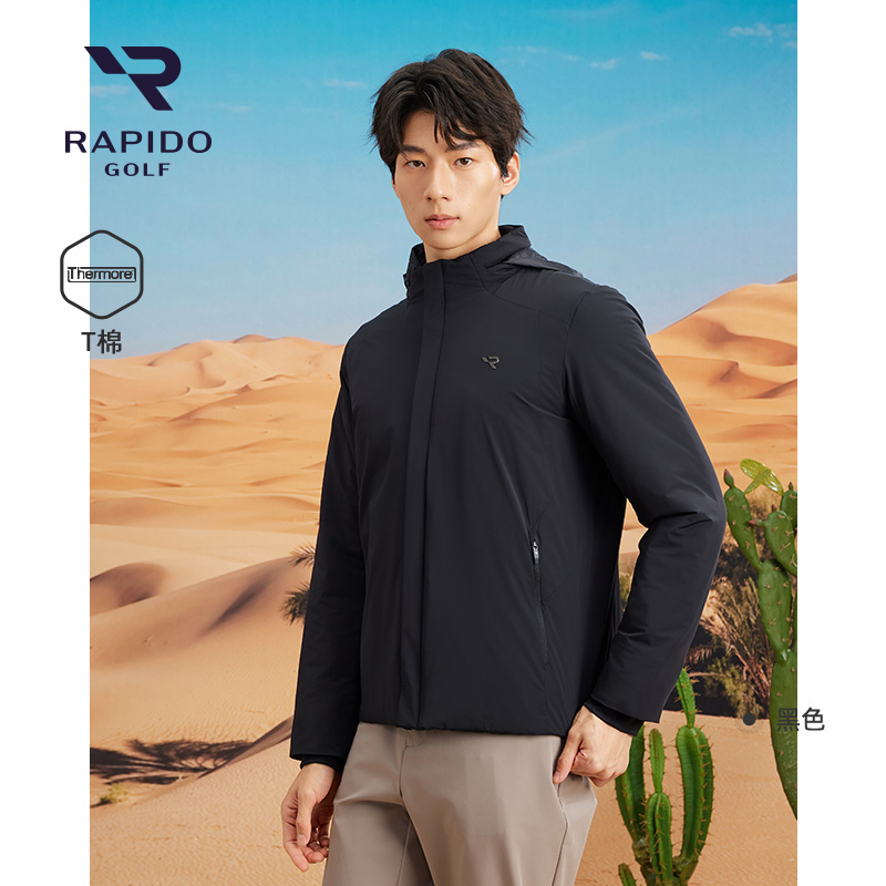 RAPIDO睿必度25秋冬男士GOLF休闲运动T棉连帽棉服VN5839P43雳霹道