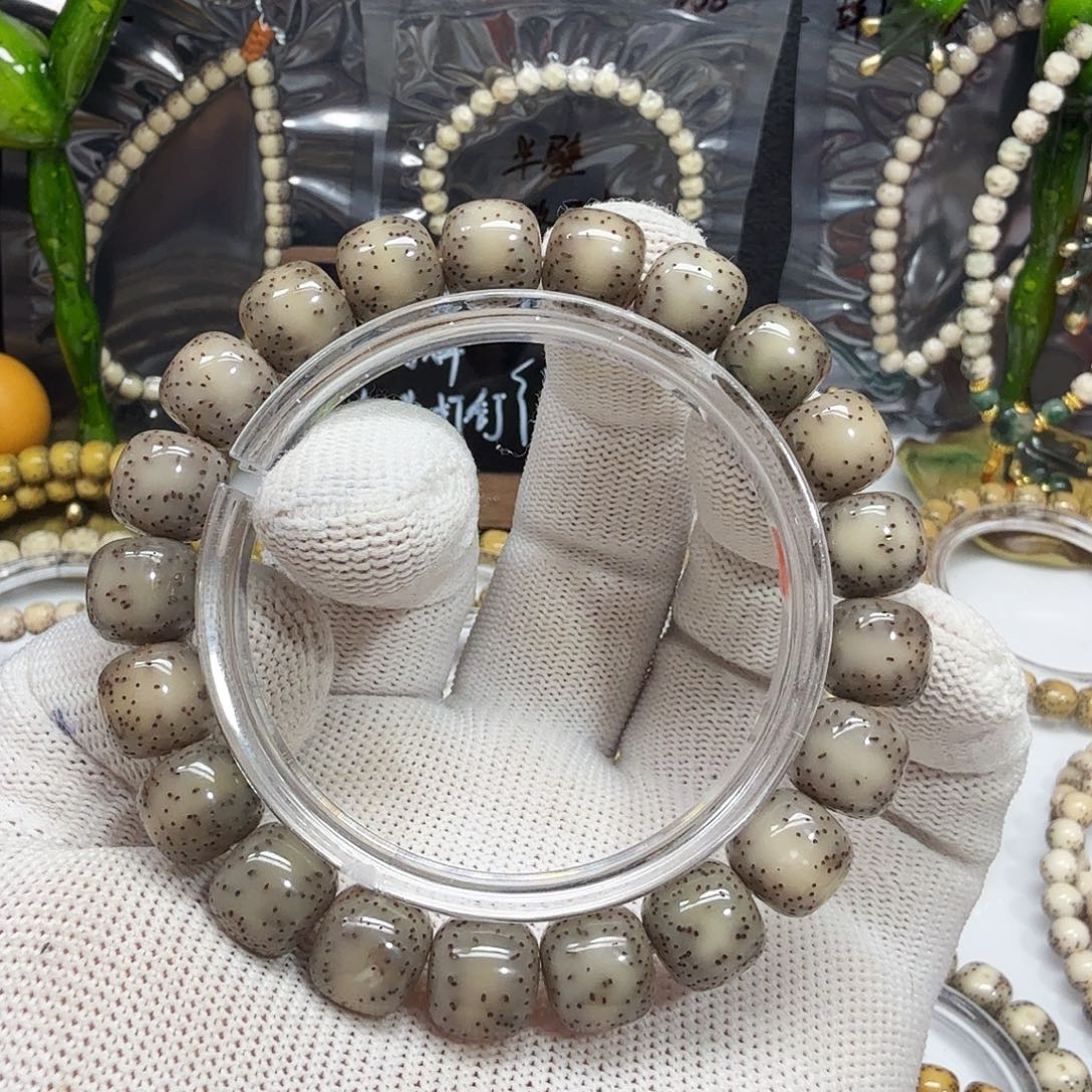 星月菩提吊坠11糯冰侧留白