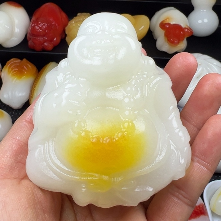 新疆戈壁五彩石金丝