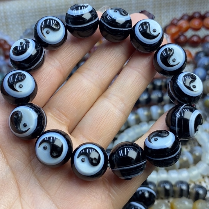 玛瑙/玉髓手链未镶嵌风**行