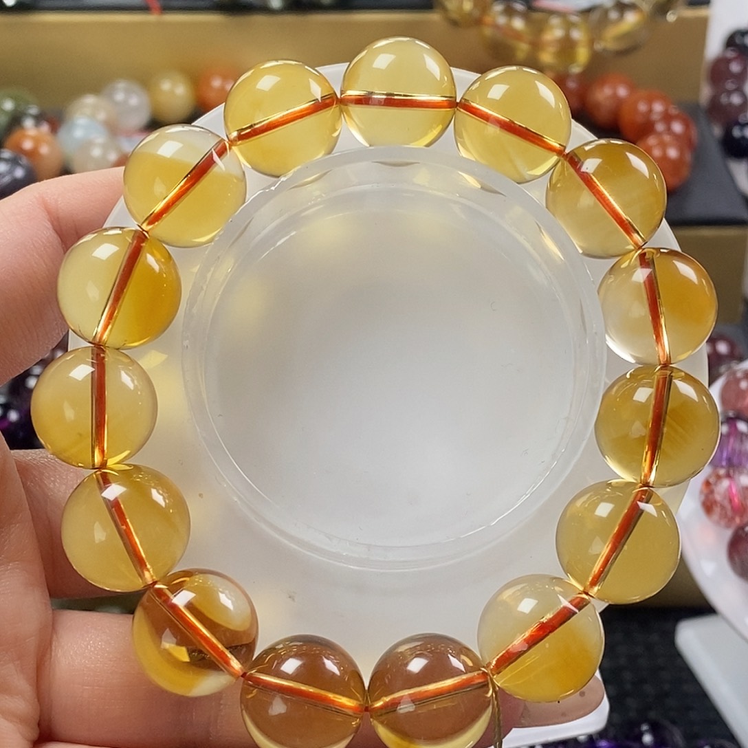 黄晶手链未镶嵌黄水晶354311