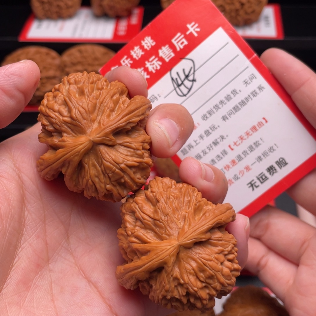 文玩核桃把件白狮子44