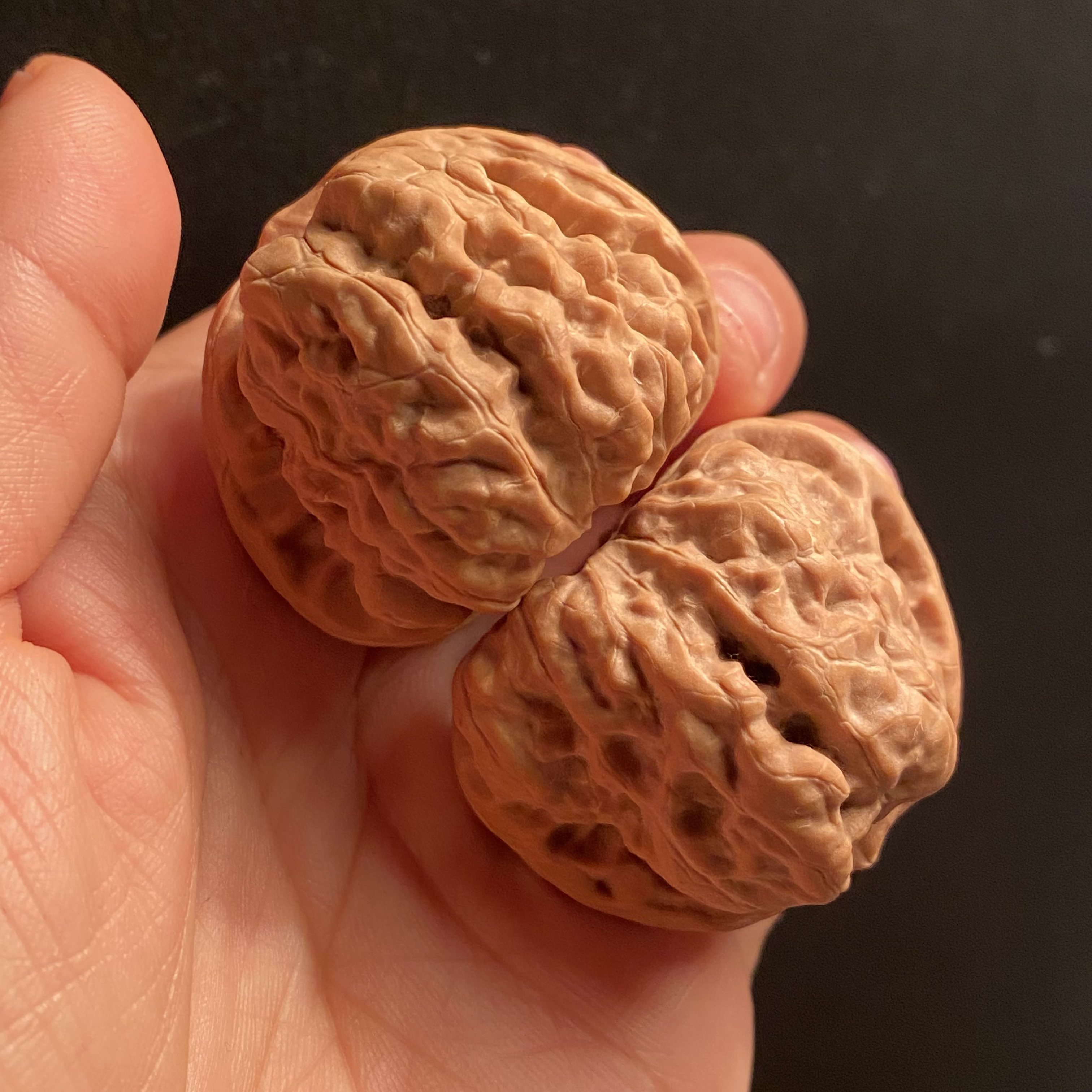 文玩核桃把件44大肚子4116蛤蟆头边41肚44高33狮子头精品对