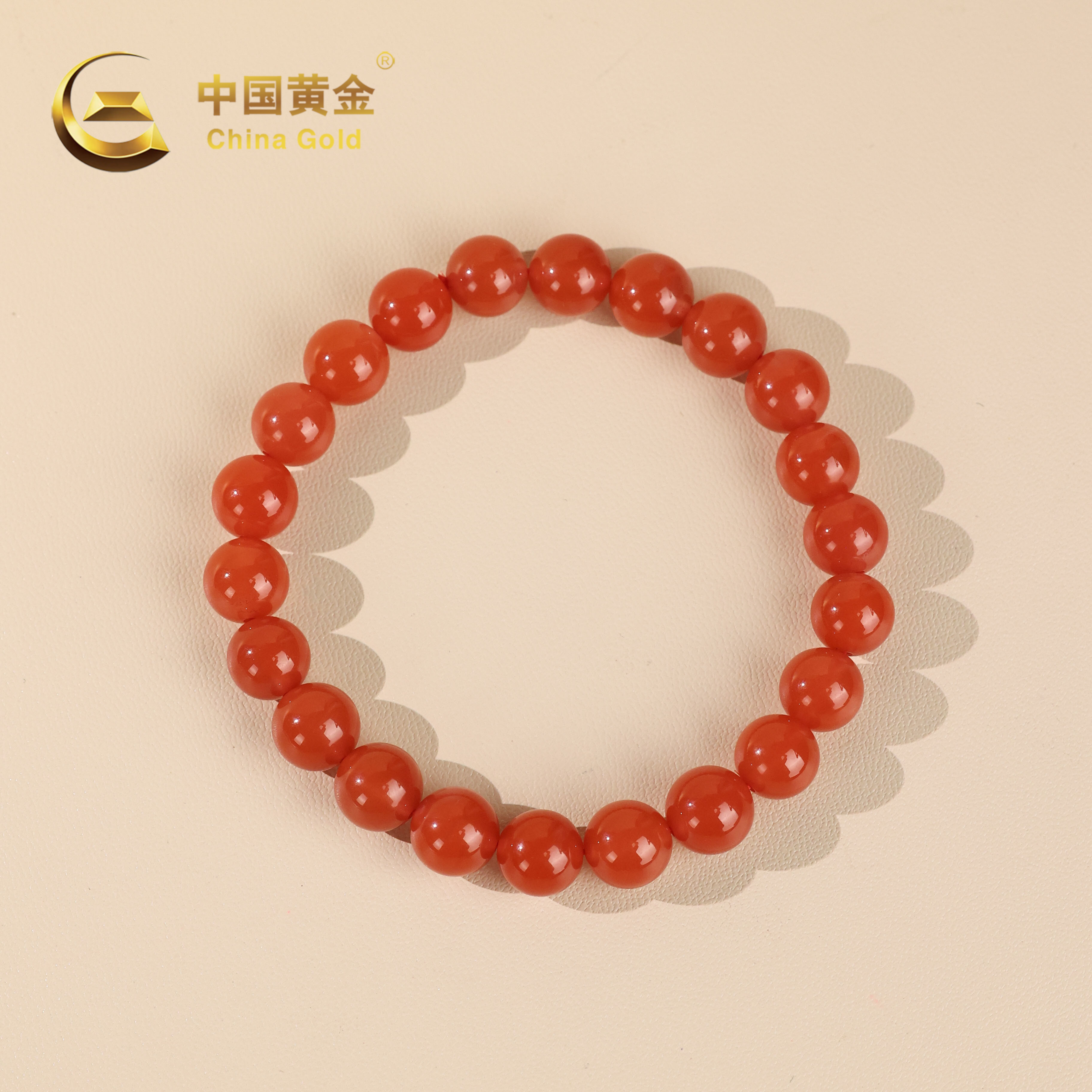  【中国黄金】宏聚 | 南红*手串*未镶嵌-S3901-Y