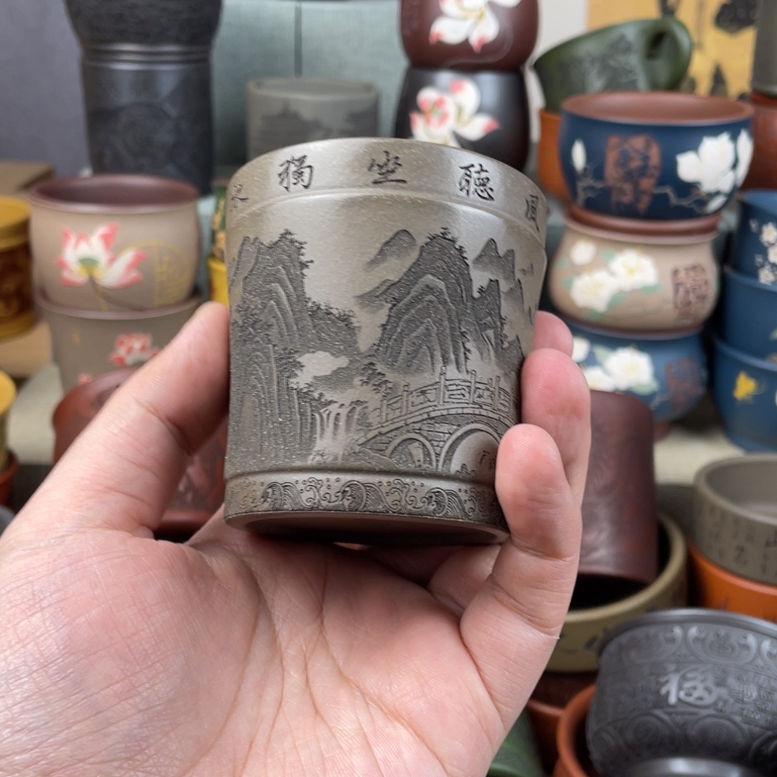 紫砂茶杯紫砂茶杯