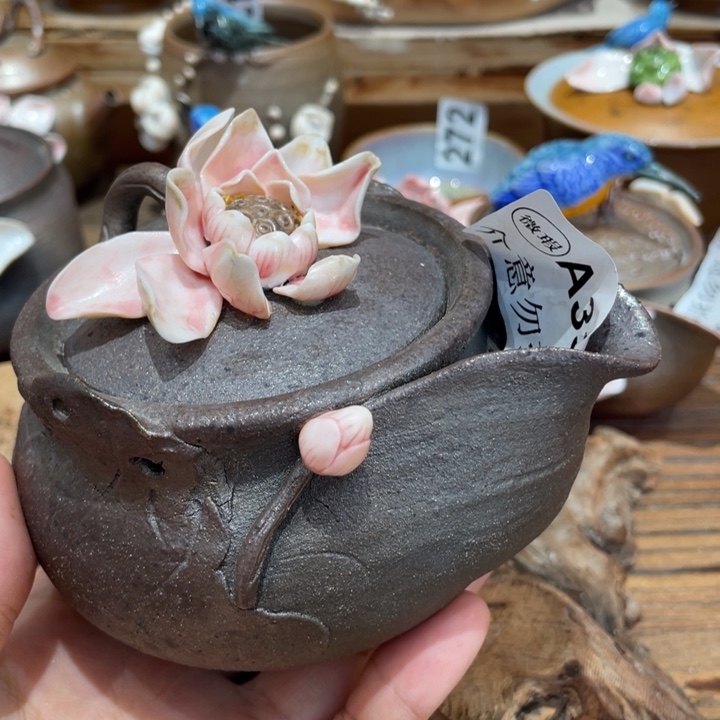 手工制作陶瓷茶具茶杯青蛙