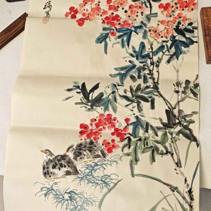 国画贾海瑞老师现场定制