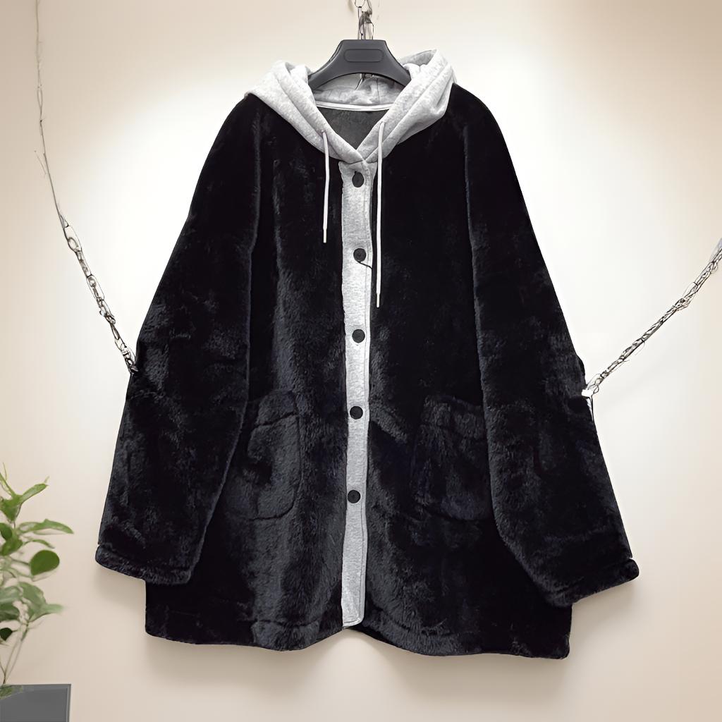 180-320斤 休闲连帽欧雕假两件外套