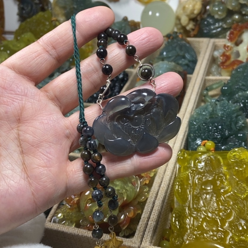 【闪购商品】未镶嵌蛇纹石玉颈饰