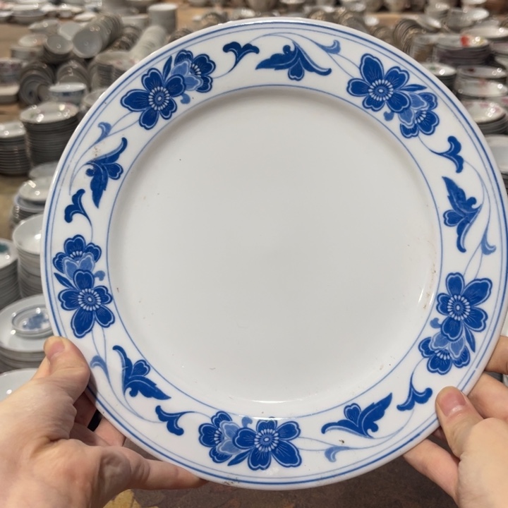 醴陵釉下陶瓷23.5厘米微瑕90