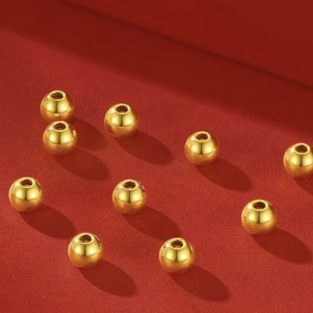 【惠惠优选】黄金足金999大气珠珠多样性发其一【赠礼盒】