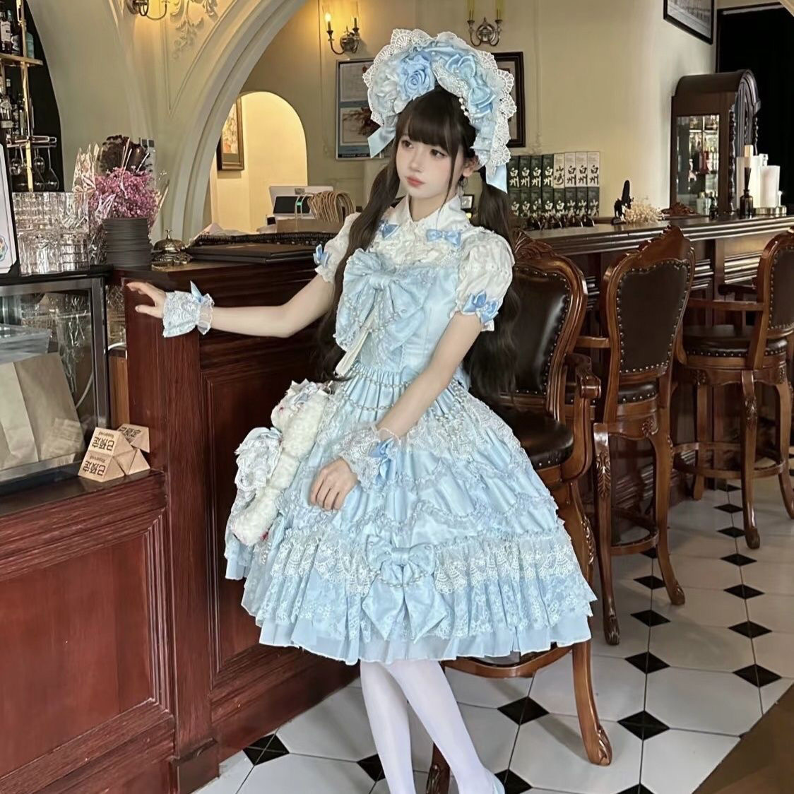【昭和doll】梦孚子原创设计lolita猫与裙摆三坑实体店