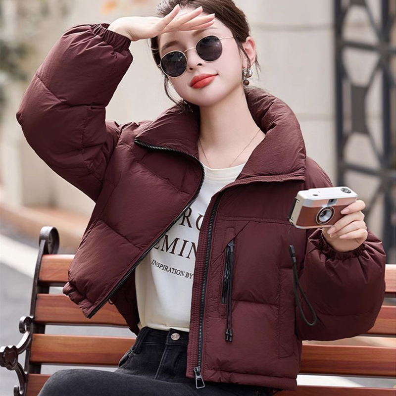 运补 6-8 棉服女冬季面包服立领外套2025新款棉衣学生棉袄507