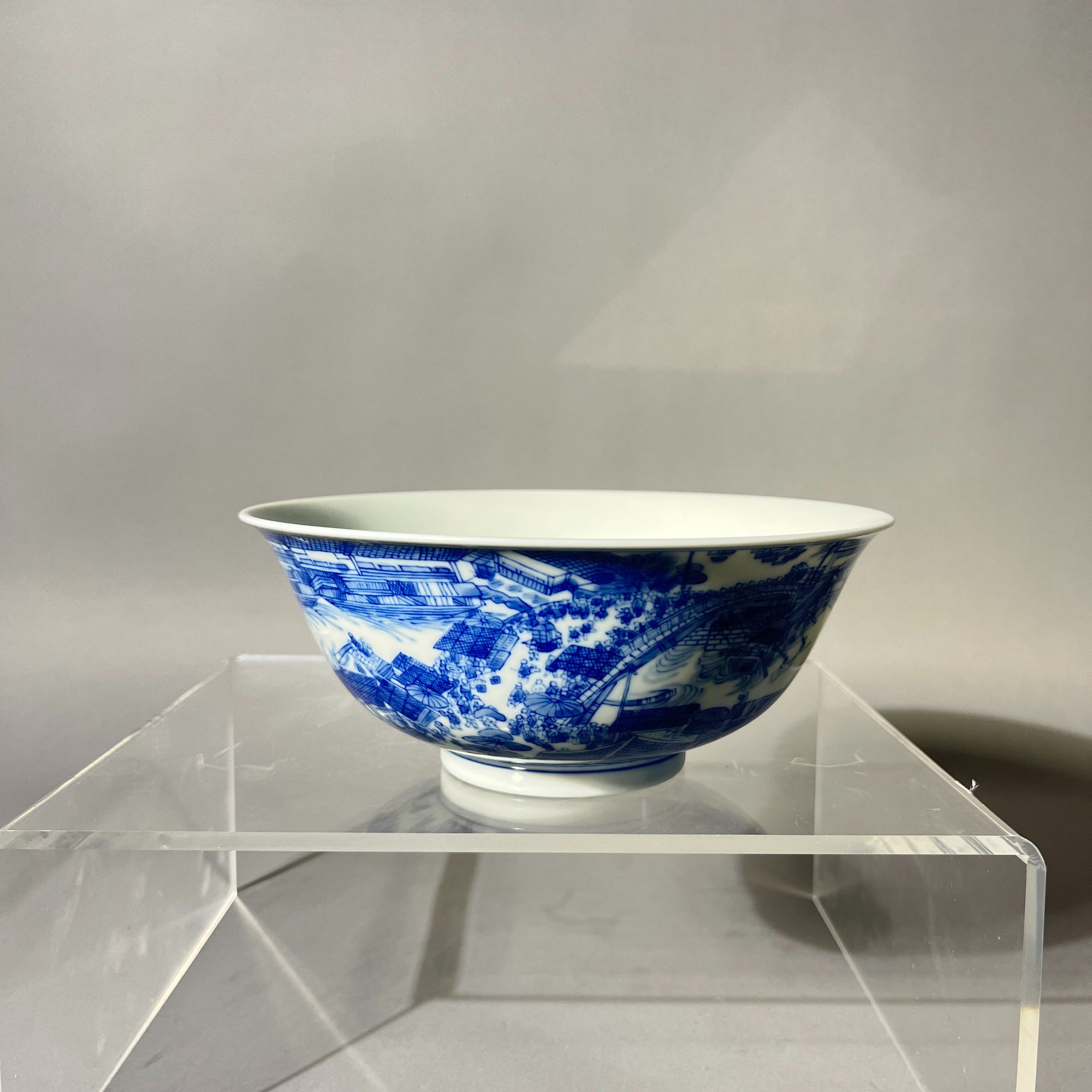 青花清明上河图纹碗