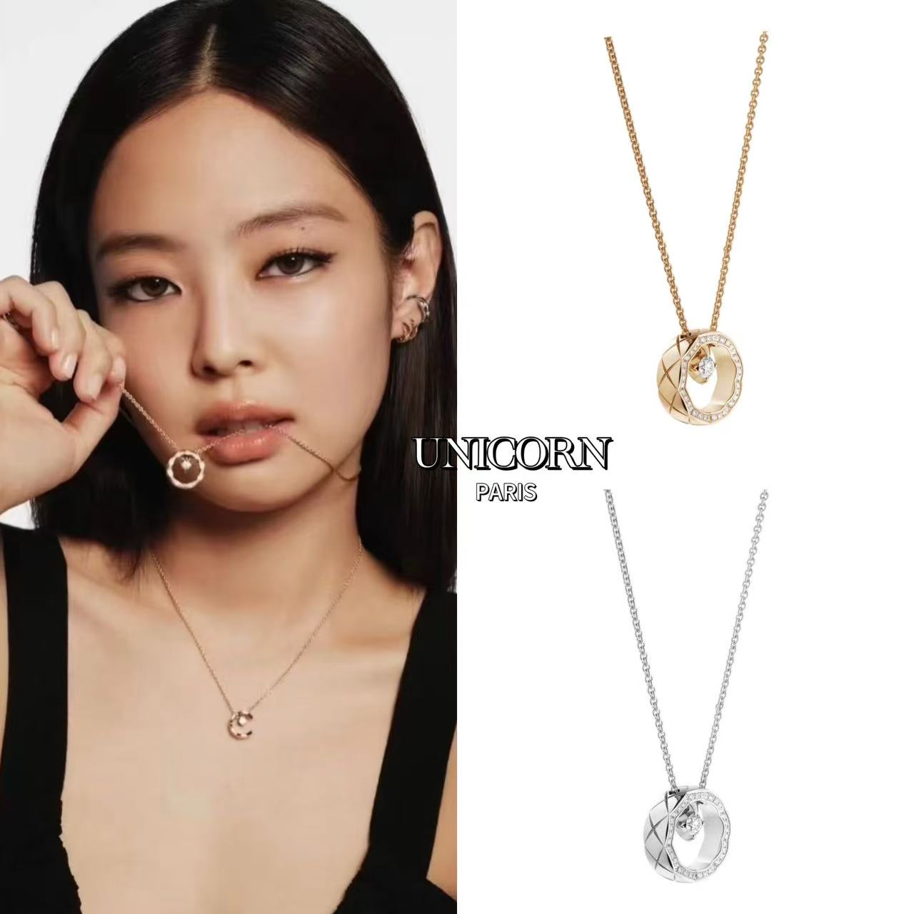 镀K金 气质高级感轻奢菱格项链 JS0887