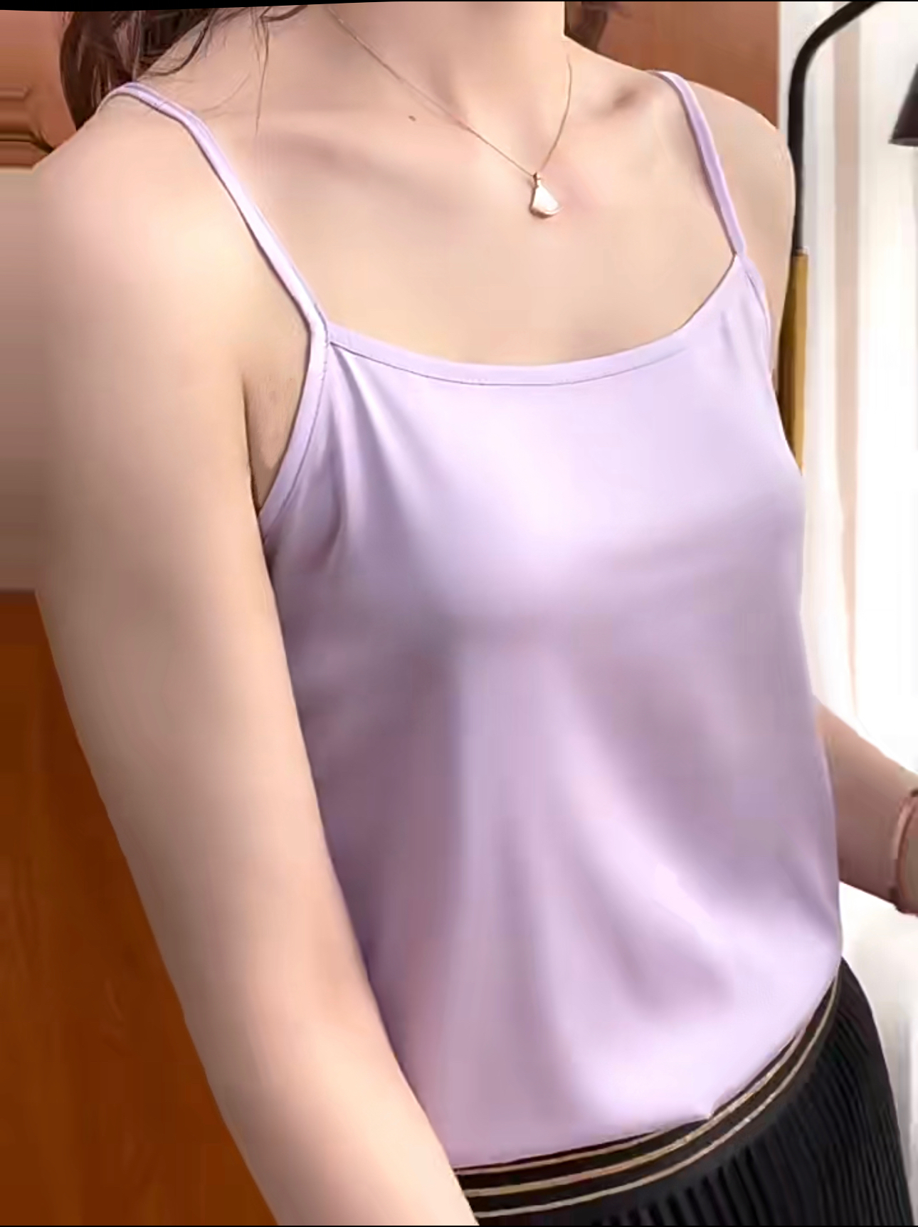 不支持退换 1300362 高级质感桑蚕丝吊带