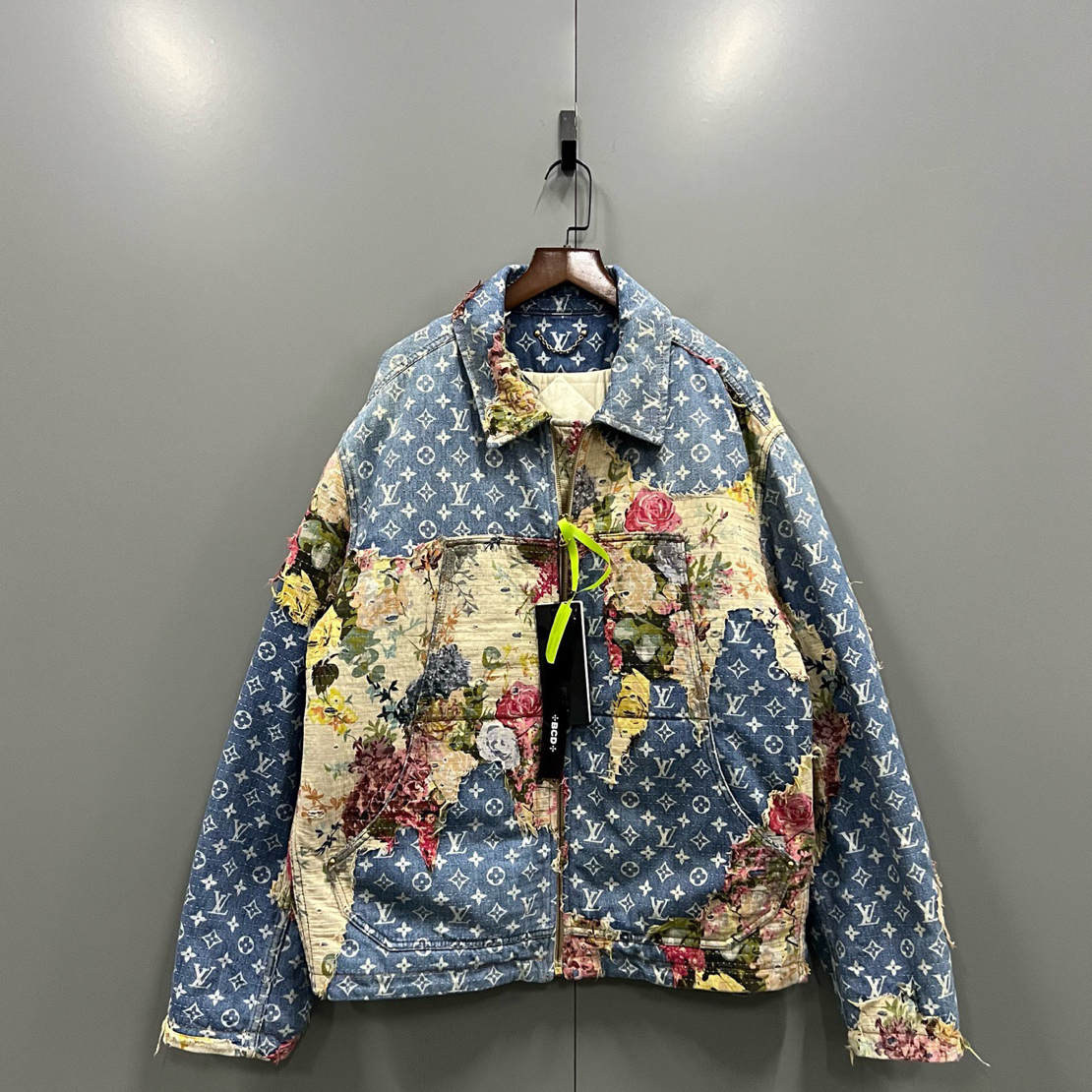 未使用 LouisVuitton/路易威登 楠 花卉刺绣牛仔外套 50码/611207