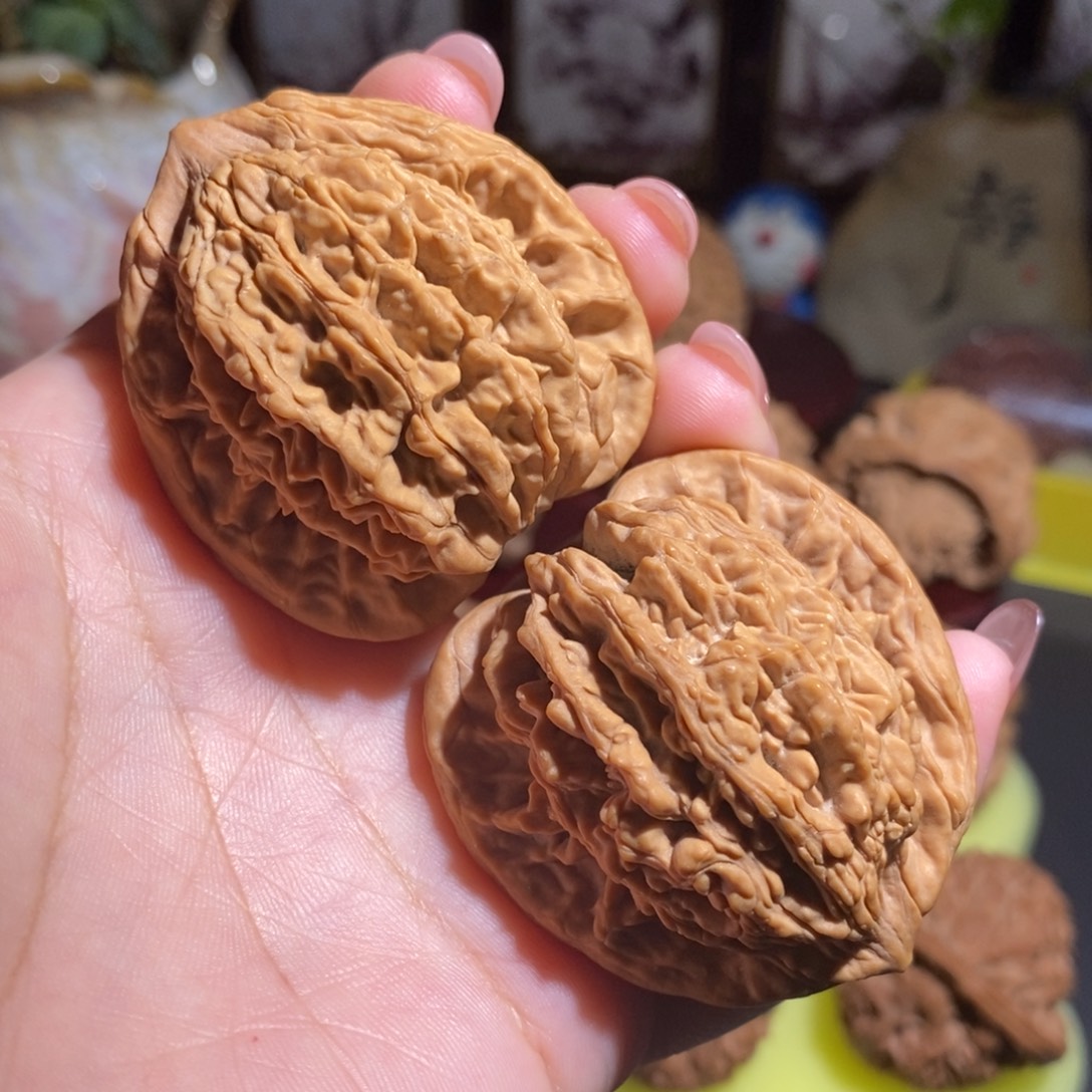 把件文玩核桃全品麦穗虎头43