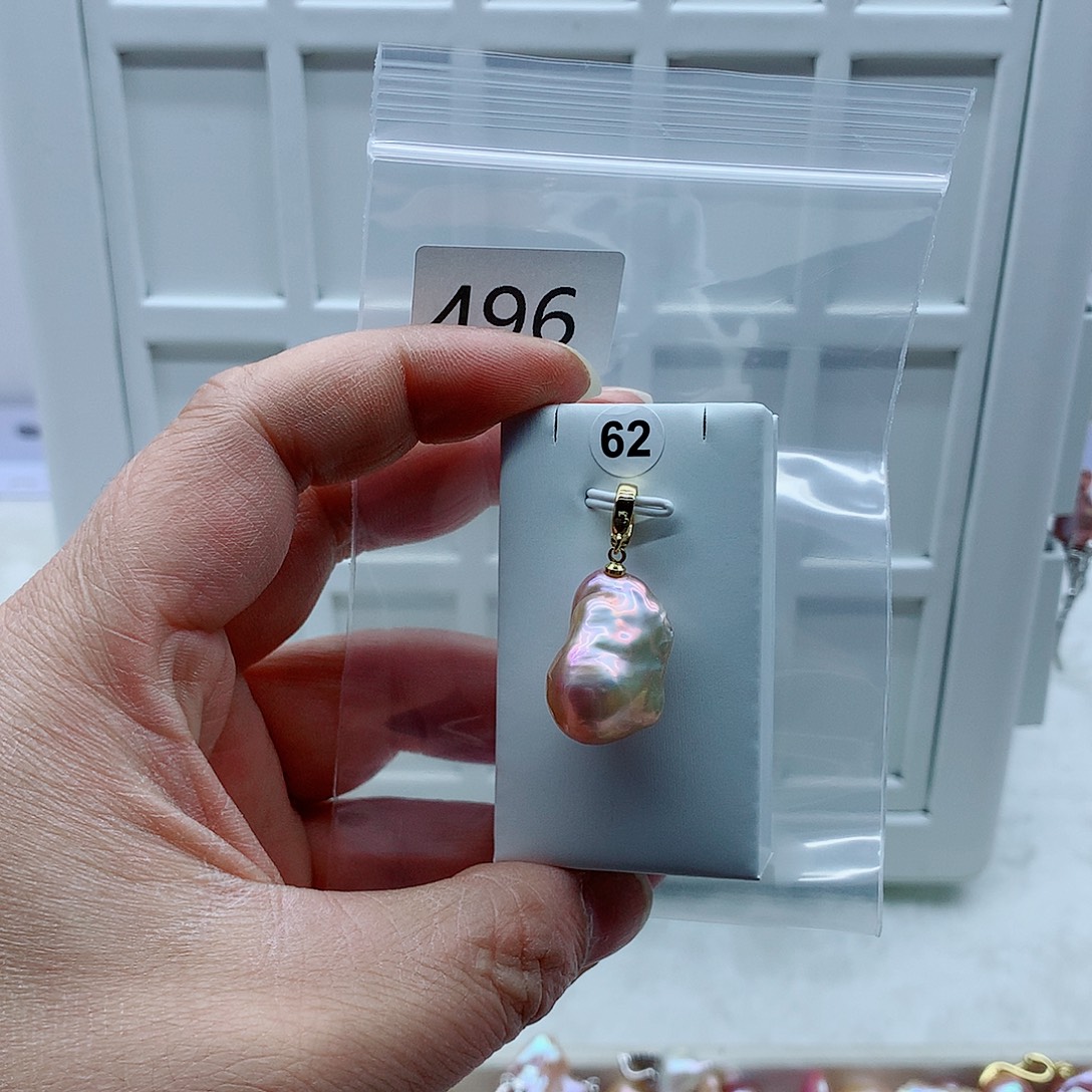 合金吊坠(不含链)淡水珍珠