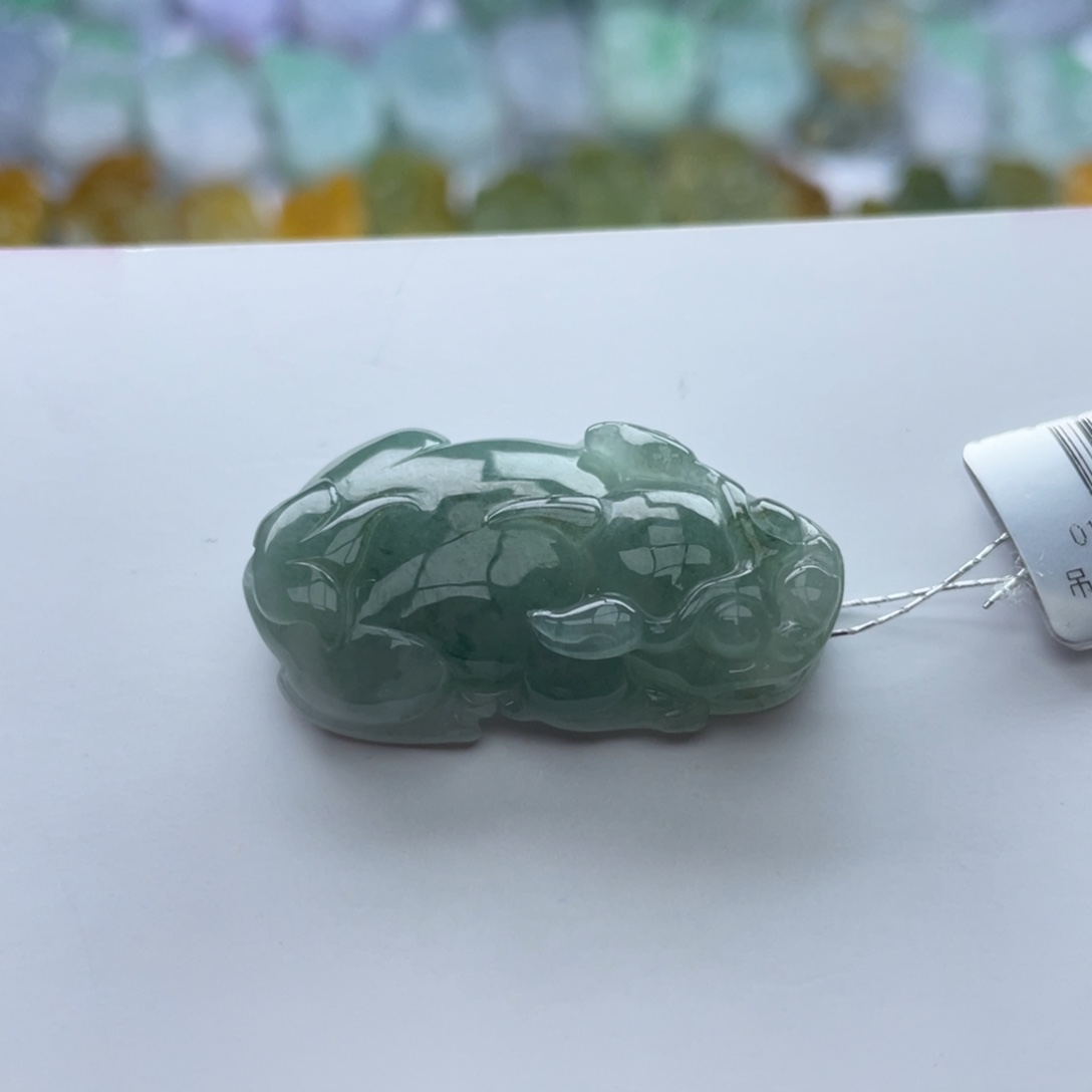 翡翠颈饰未镶嵌貔貅