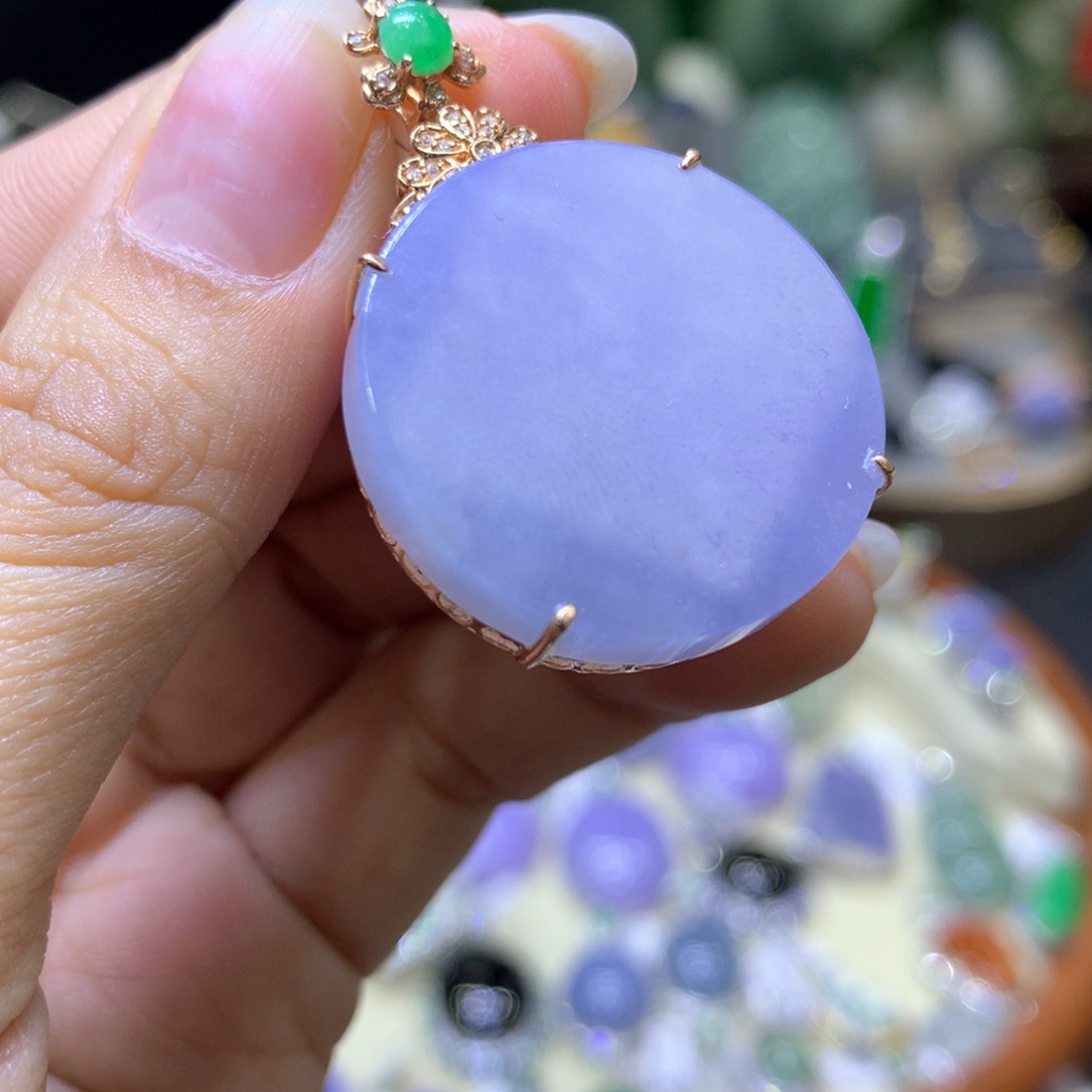 翡翠未镶嵌颈饰翡翠吊坠项链