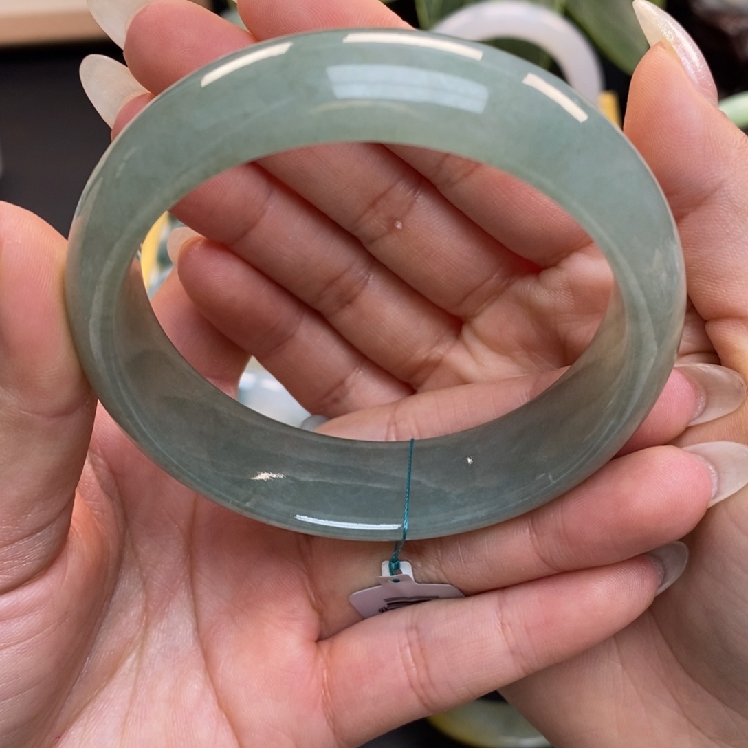 不***我翡翠未镶嵌手镯天然