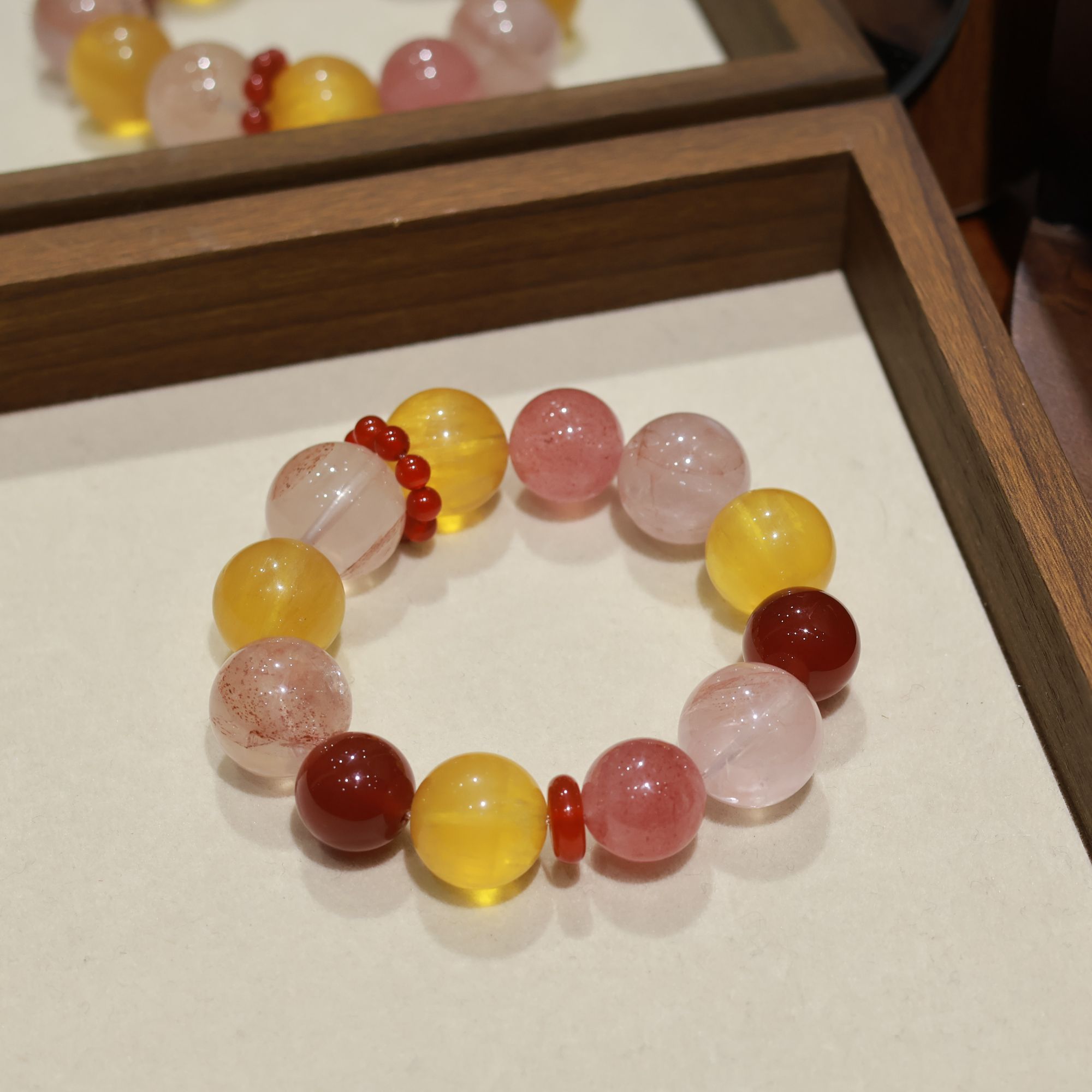 【蜜棠】草莓粉水多宝系列diy设计款