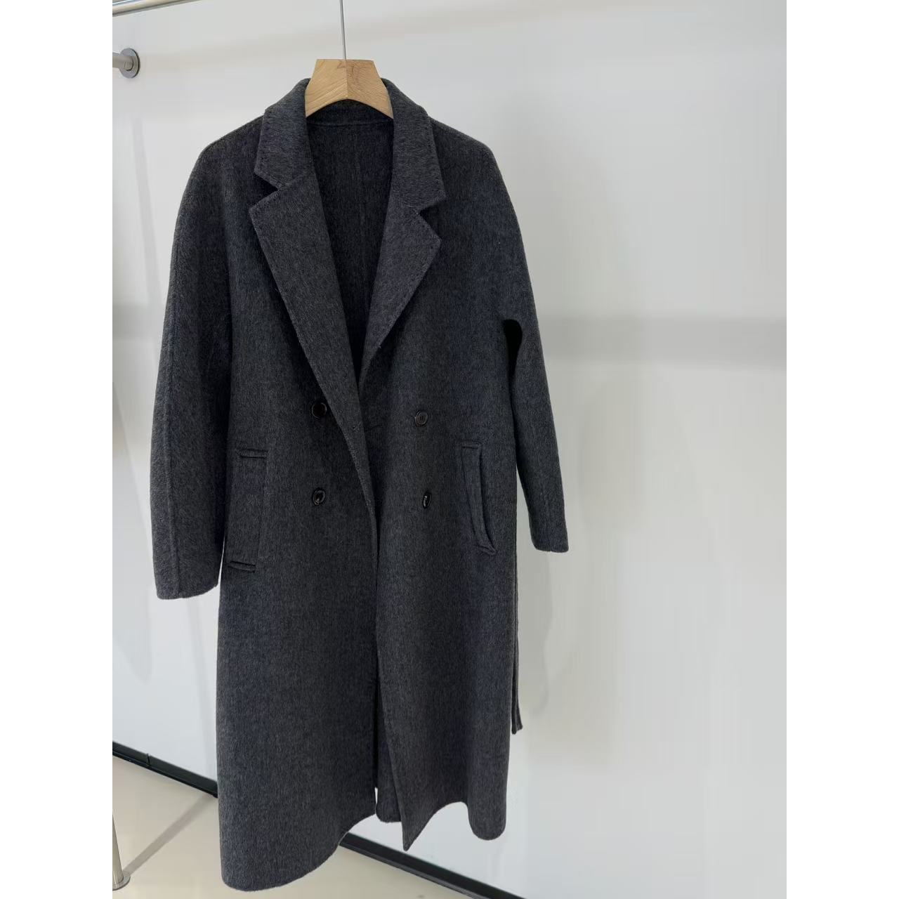 【清冷系高质感】女士羊毛羊绒宽袖长款秋冬毛呢外套大衣