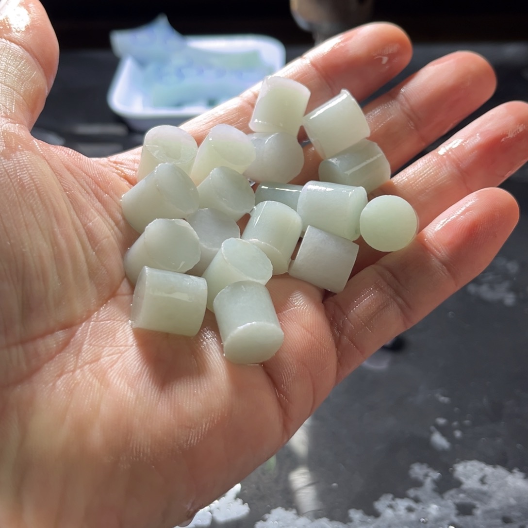 定制翡翠未镶嵌年终福利必拍款大漏17颗卡12➕圆珠包工保无裂