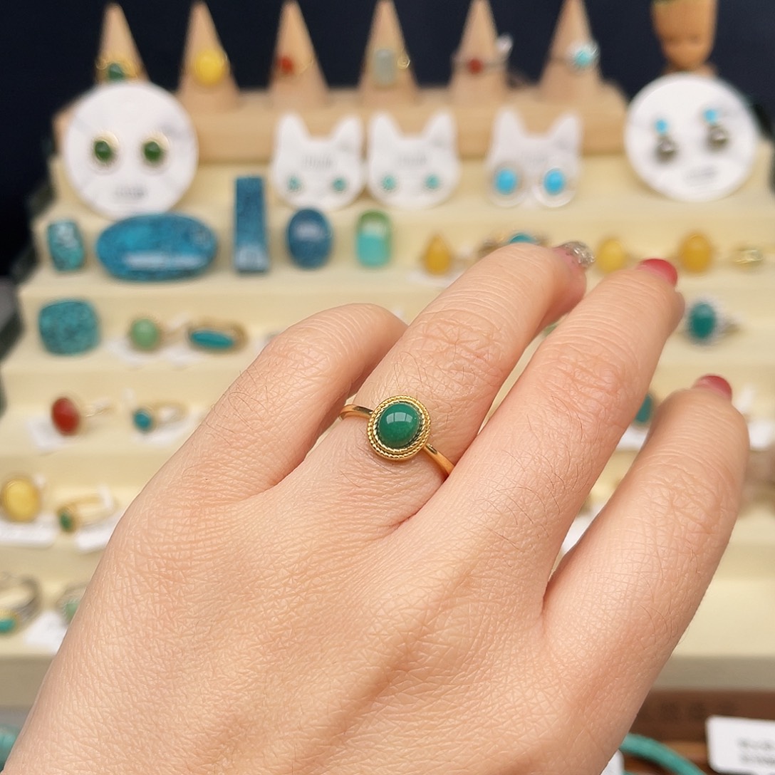 绿松石戒指合金女戒