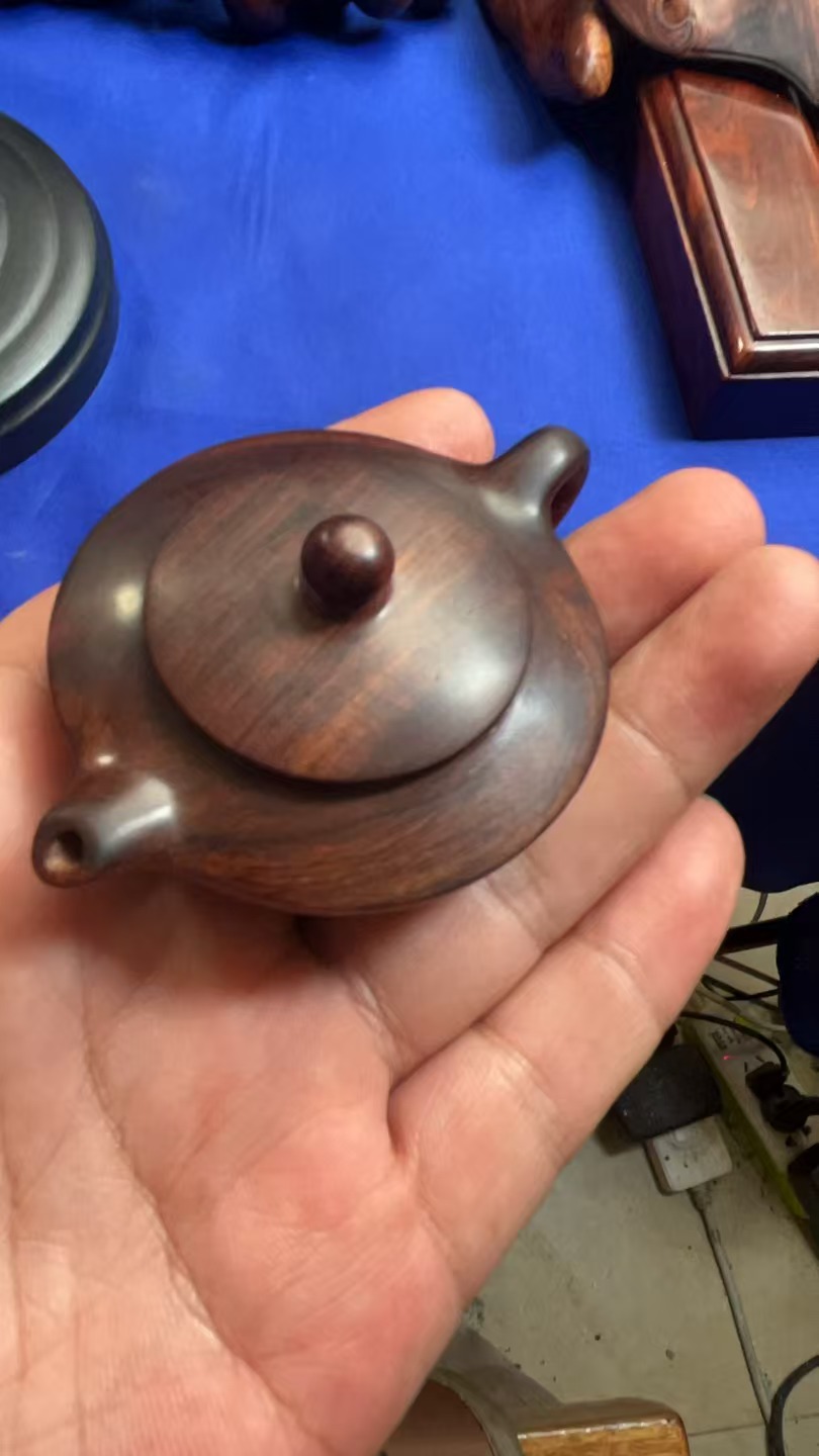 海南黄花梨老料把把壶