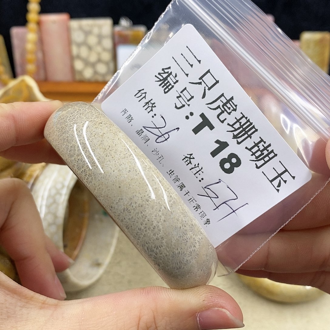 硅化珊瑚（珊瑚玉）1未镶嵌一*云