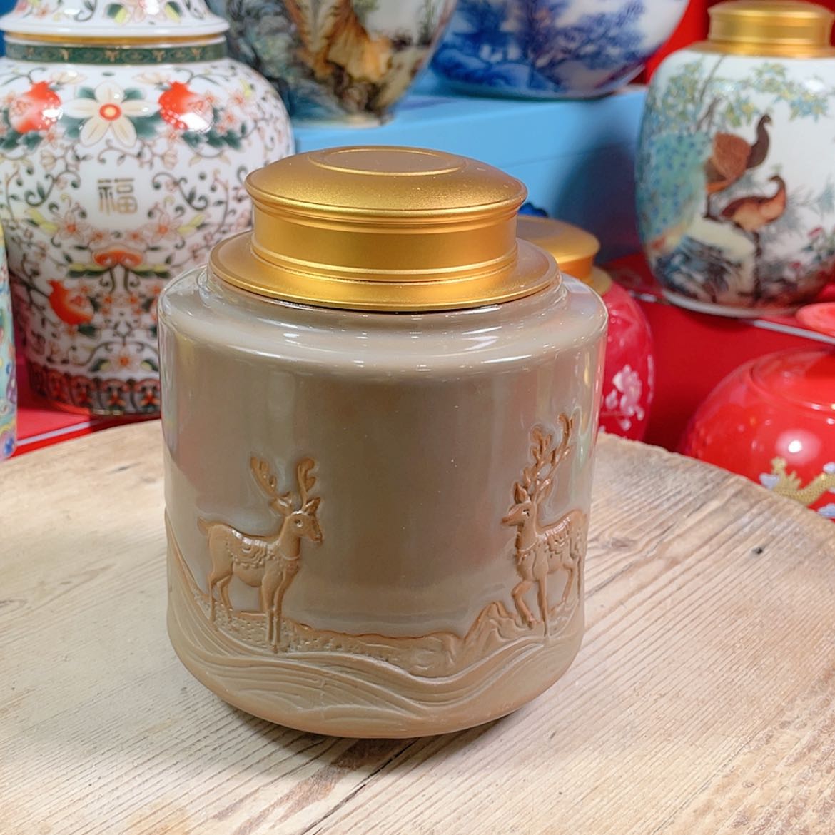 【闪购商品】罐陶瓷茶叶罐密封罐
