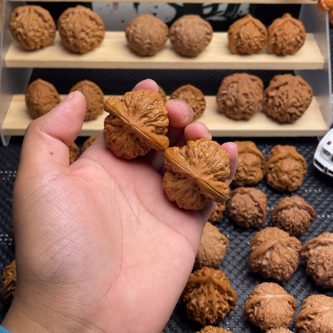 文玩核桃把件金公子41➕打底微修