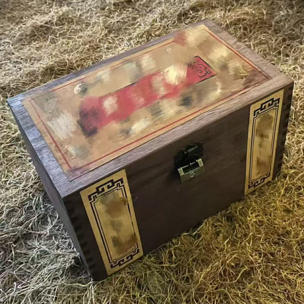 【闪购商品】闷/传臻木箱木摆件复古工艺风