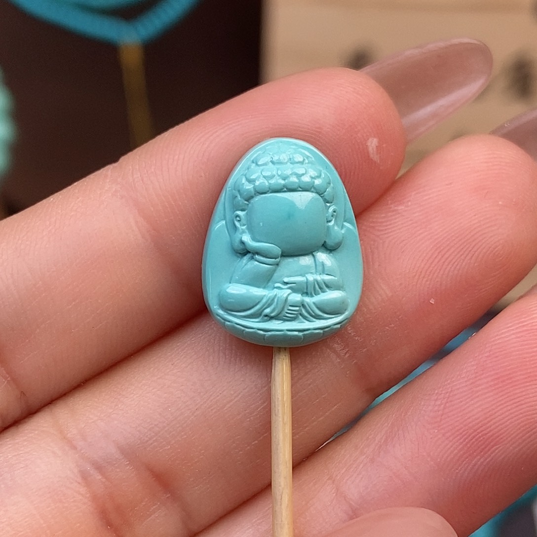 绿松石雕刻未镶嵌