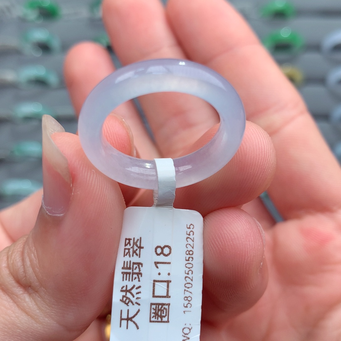 翡翠未镶嵌戒指天然