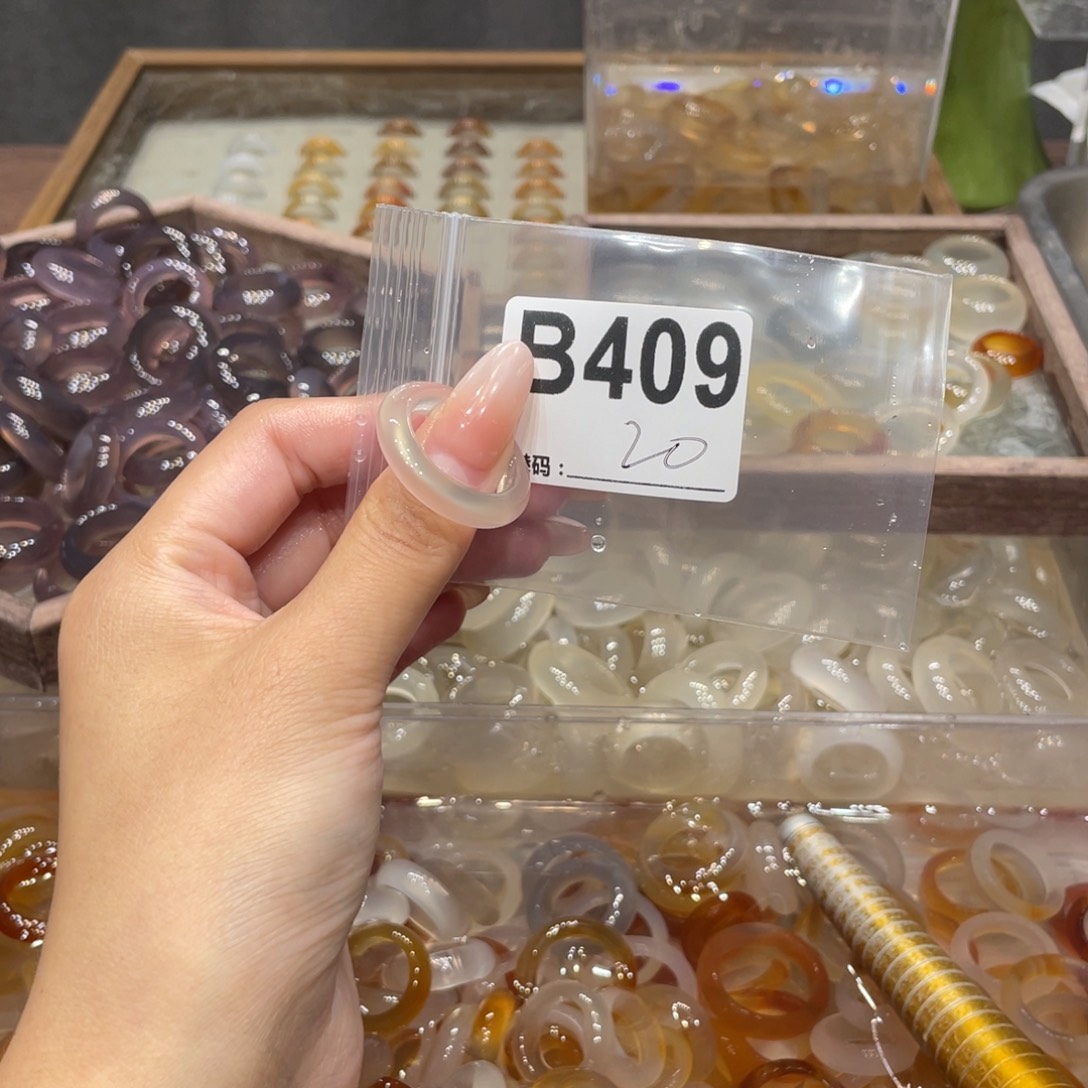 玛瑙/玉髓未镶嵌戒指409