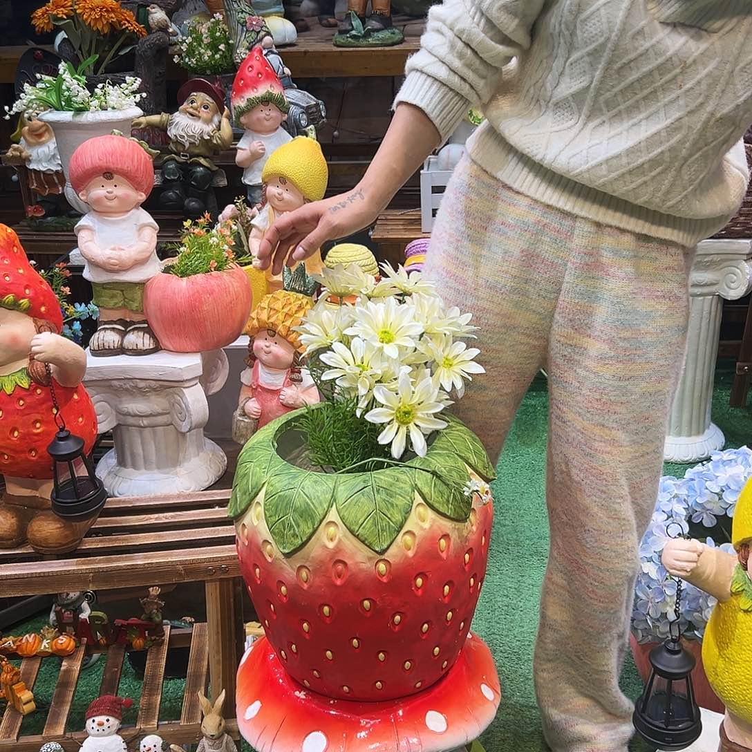 花园摆件红红火火