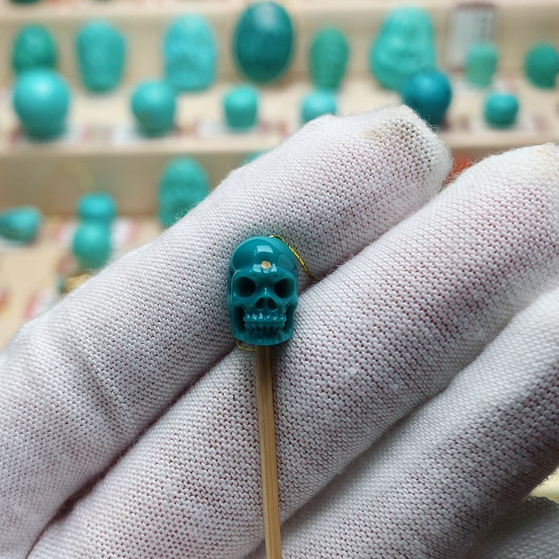 绿松石珠宝半成品未镶嵌