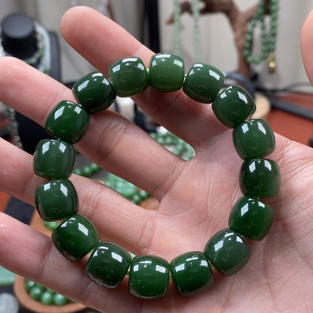 和田玉（碧玉）手串未镶嵌