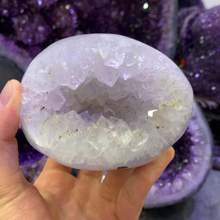 紫晶未镶嵌珠宝半成品紫晶