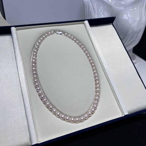 小霞珠宝-淡水无核珍珠项链7.5-8.5mm