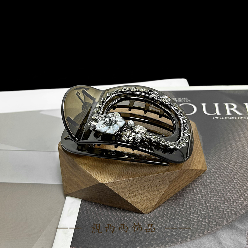 【LXX靓西西】278盘发鸭嘴夹10厘米优雅感精致时尚盘发夹