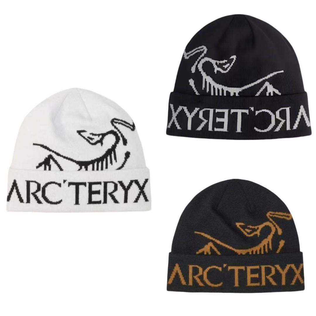 ARCTERYX/始祖鸟男女情侣款户外秋冬滑雪冷帽毛线帽始祖鸟冲锋衣