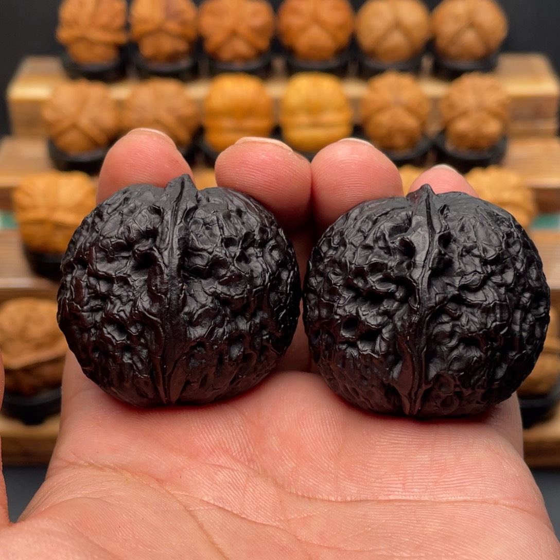 吊坠文玩核桃水龙纹42尺