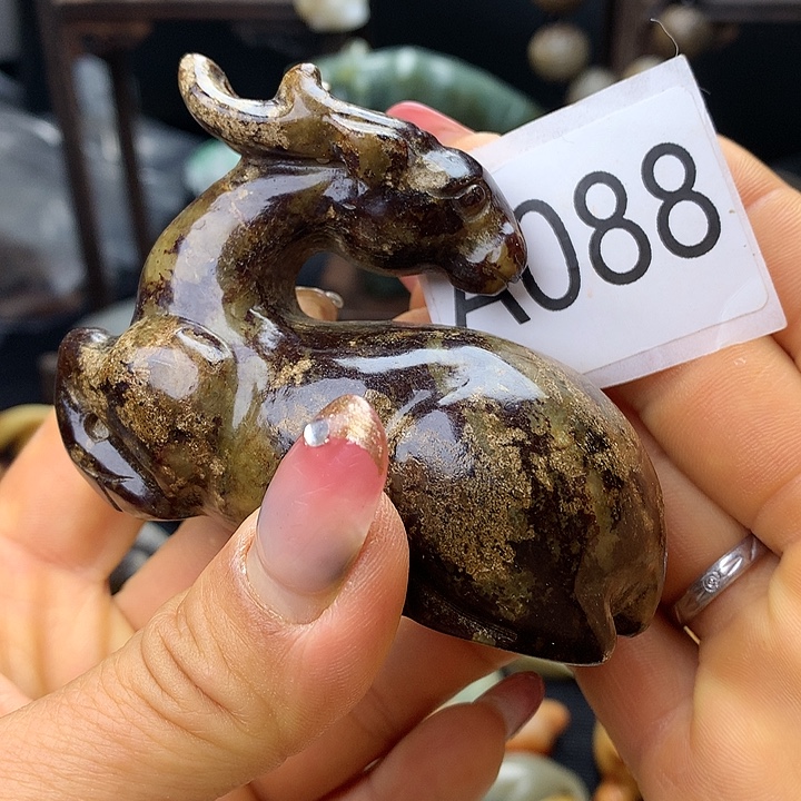 和田玉（糖玉）未镶嵌车挂