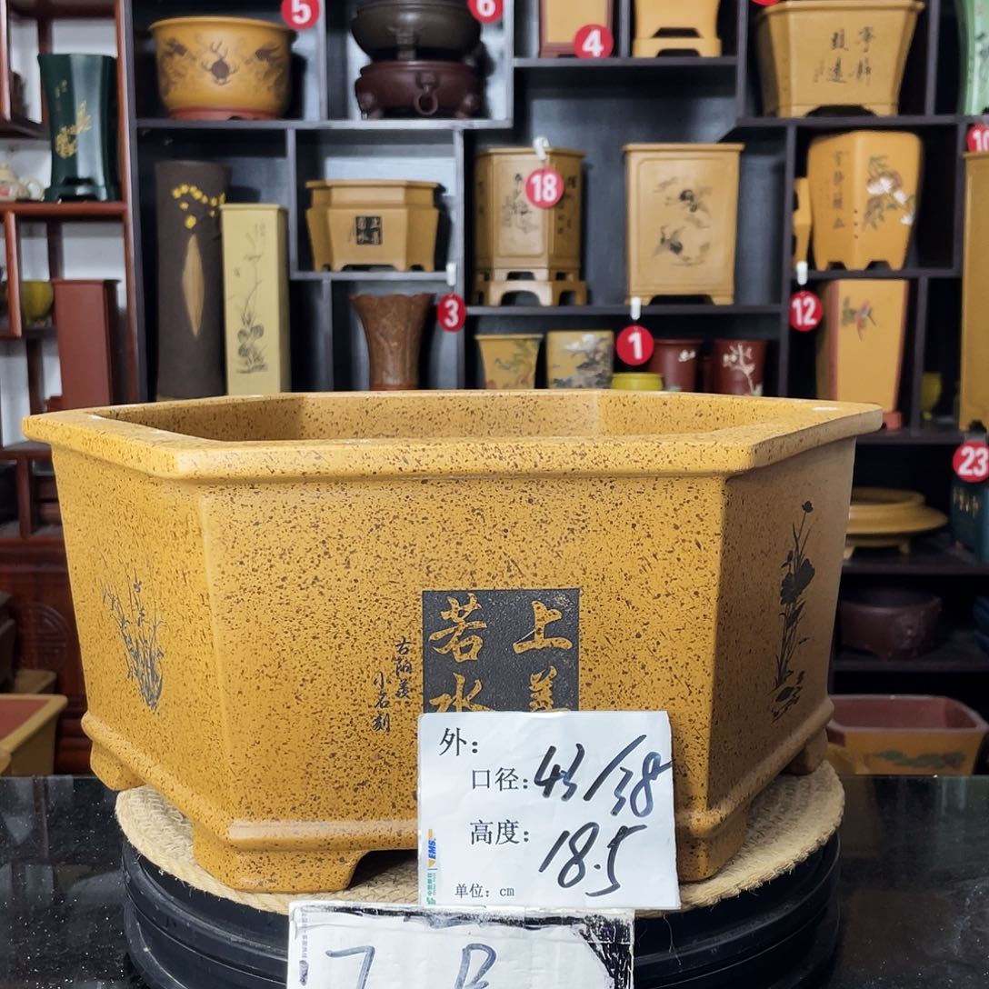 紫砂D-婉秋紫砂花盆